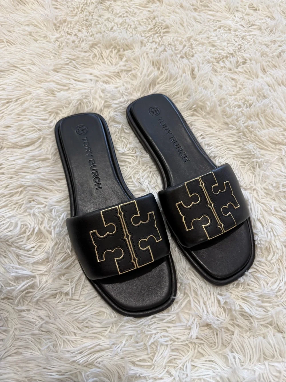 Tory Burch Double-T Leather Sport Slide - Size 9.5 - Picture 2 of 11